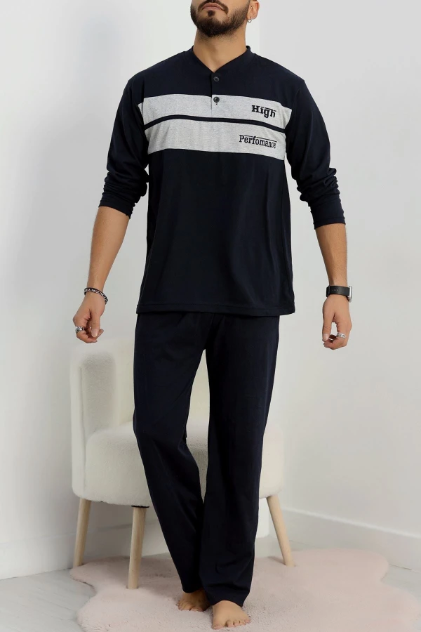 Süprem Erkek Pijama Takımı Lacivert 7