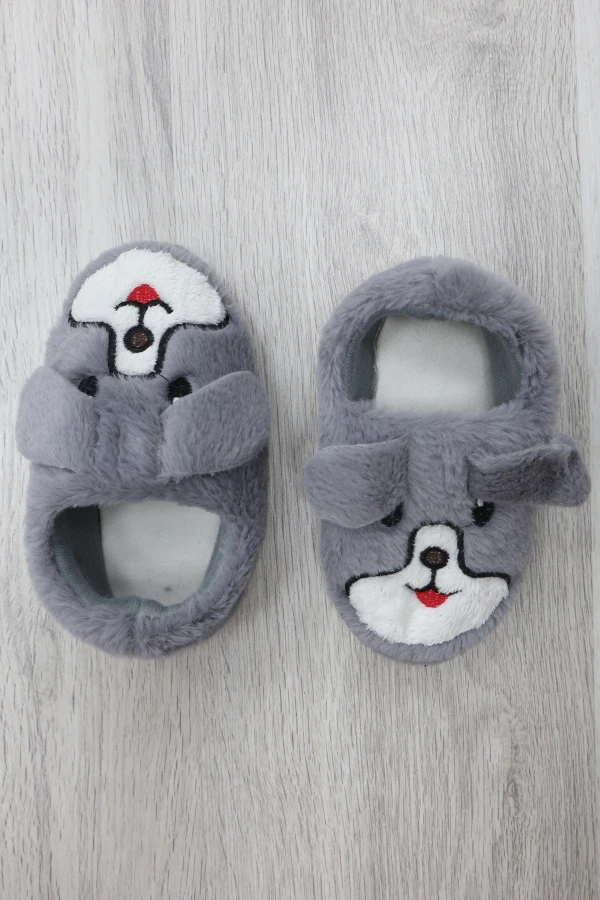 Çocuk Panduf Gri 8