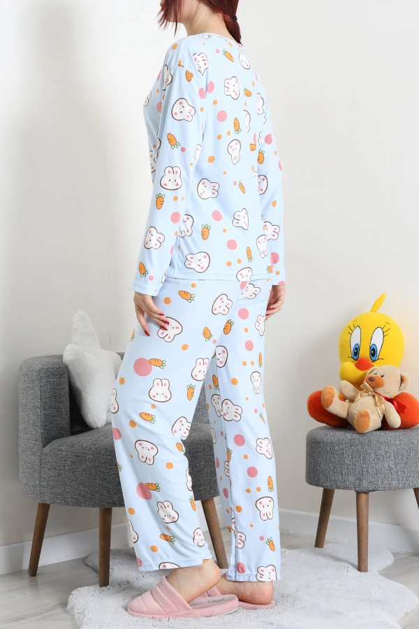 Süet Alt Üst Aynı Pijama Takımı Bebemavi 8