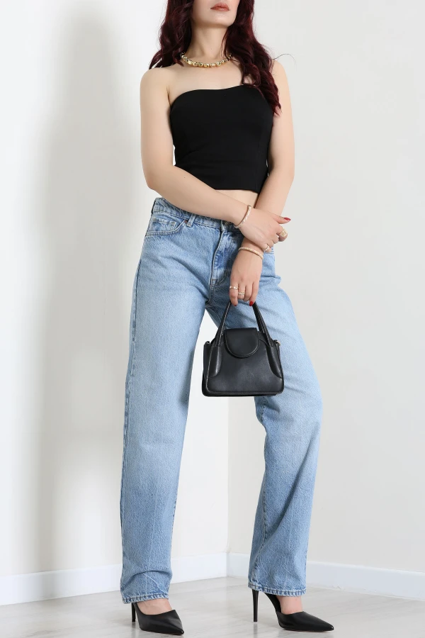 Straight Kot Pantolon Açıkmavi 6