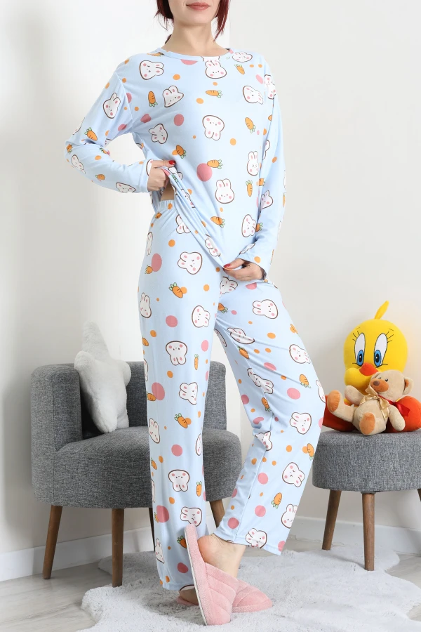 Süet Alt Üst Aynı Pijama Takımı Bebemavi 3