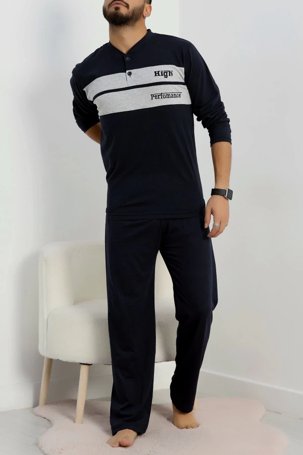 Süprem Erkek Pijama Takımı Lacivert