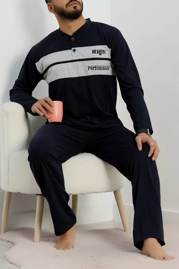 Süprem Erkek Pijama Takımı Lacivert 5
