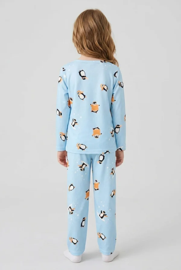 5-12 Yaş Süet Çocuk Pijama Takımı Bebemavisi 7