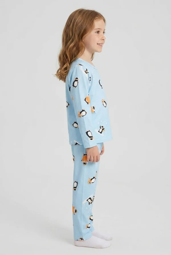 5-12 Yaş Süet Çocuk Pijama Takımı Bebemavisi 6