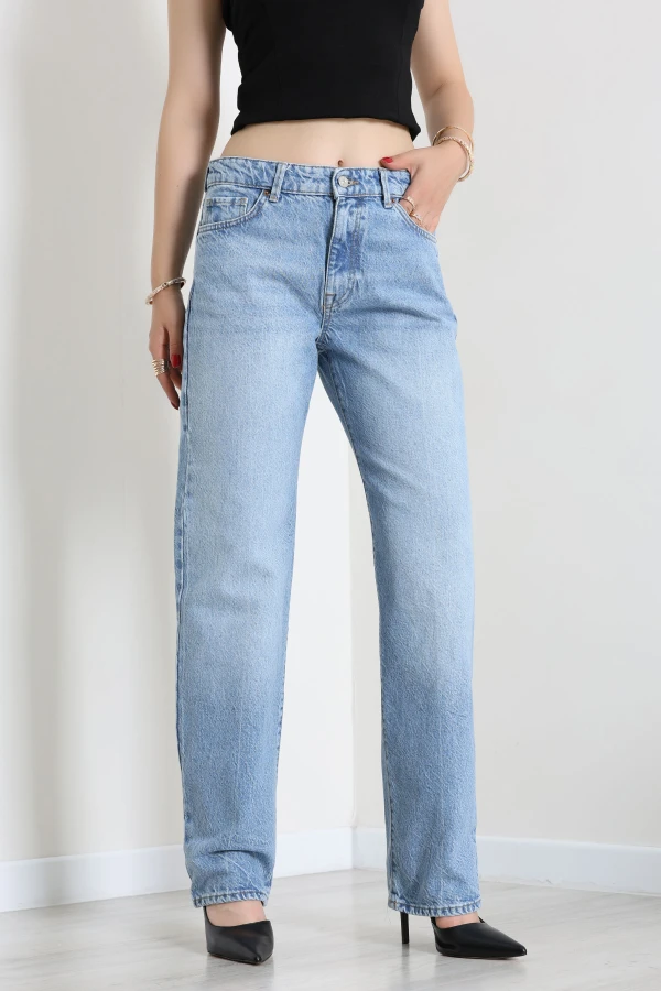 Straight Kot Pantolon Açıkmavi 2