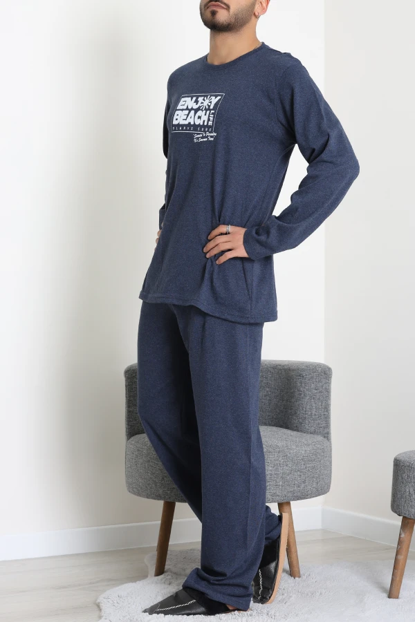 Süprem Erkek Pijama Takımı Koyuindigo 5