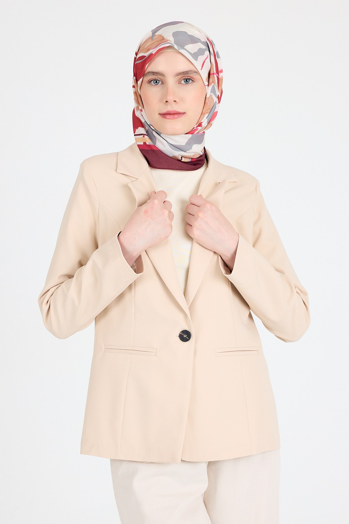Bordo Yaprak Desen Eşarp 3004 2