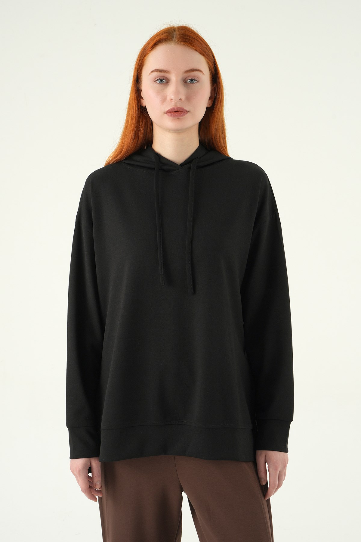 Kapüşonlu Tunik 8309A Siyah