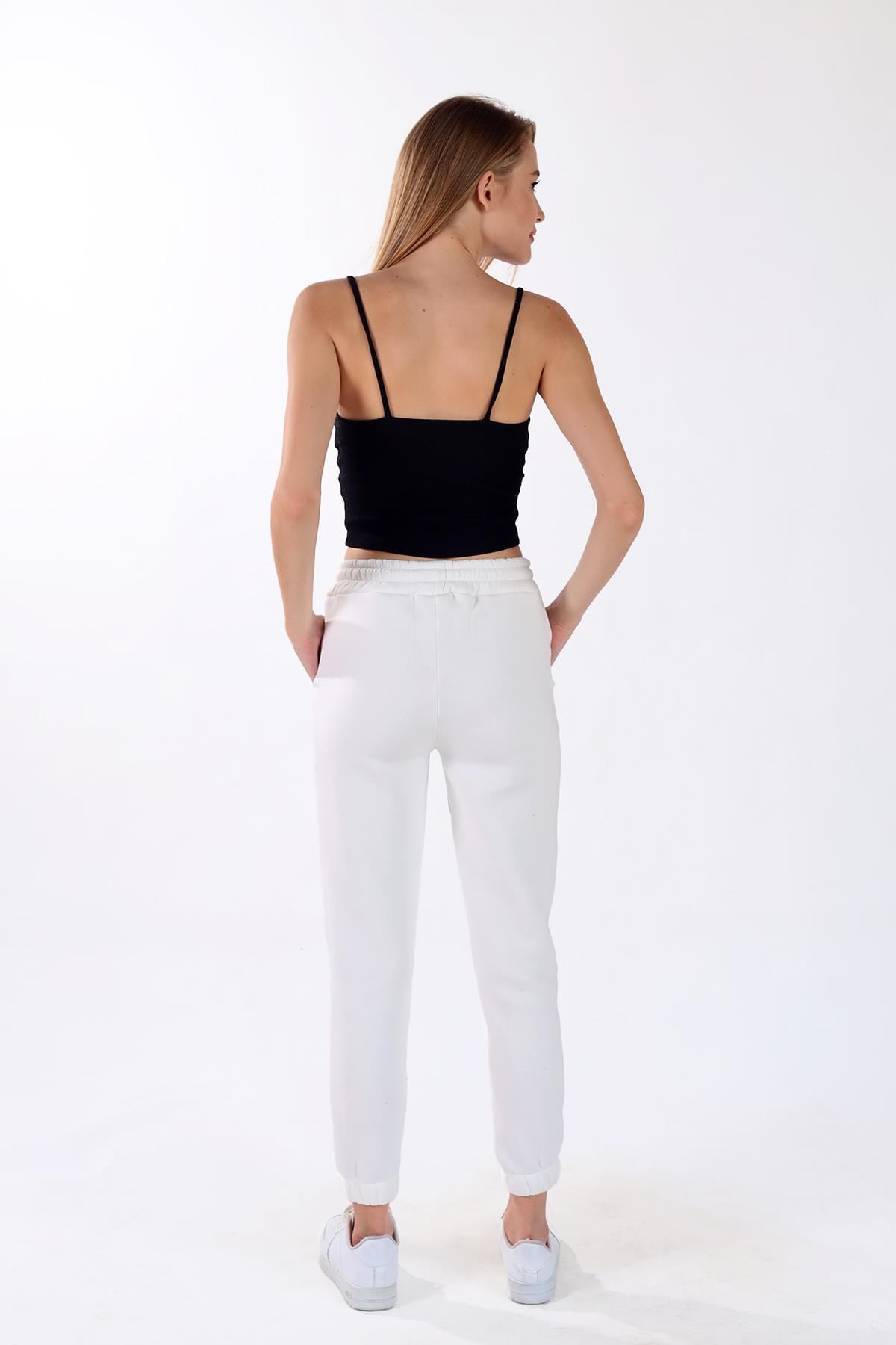 Paça Lastik Cepli Eşofman TCR-9151M Ekru 5