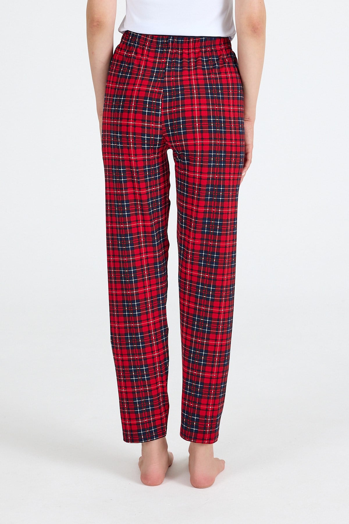 Kırmızı Dama Desenli Pijama Altı 4522 5