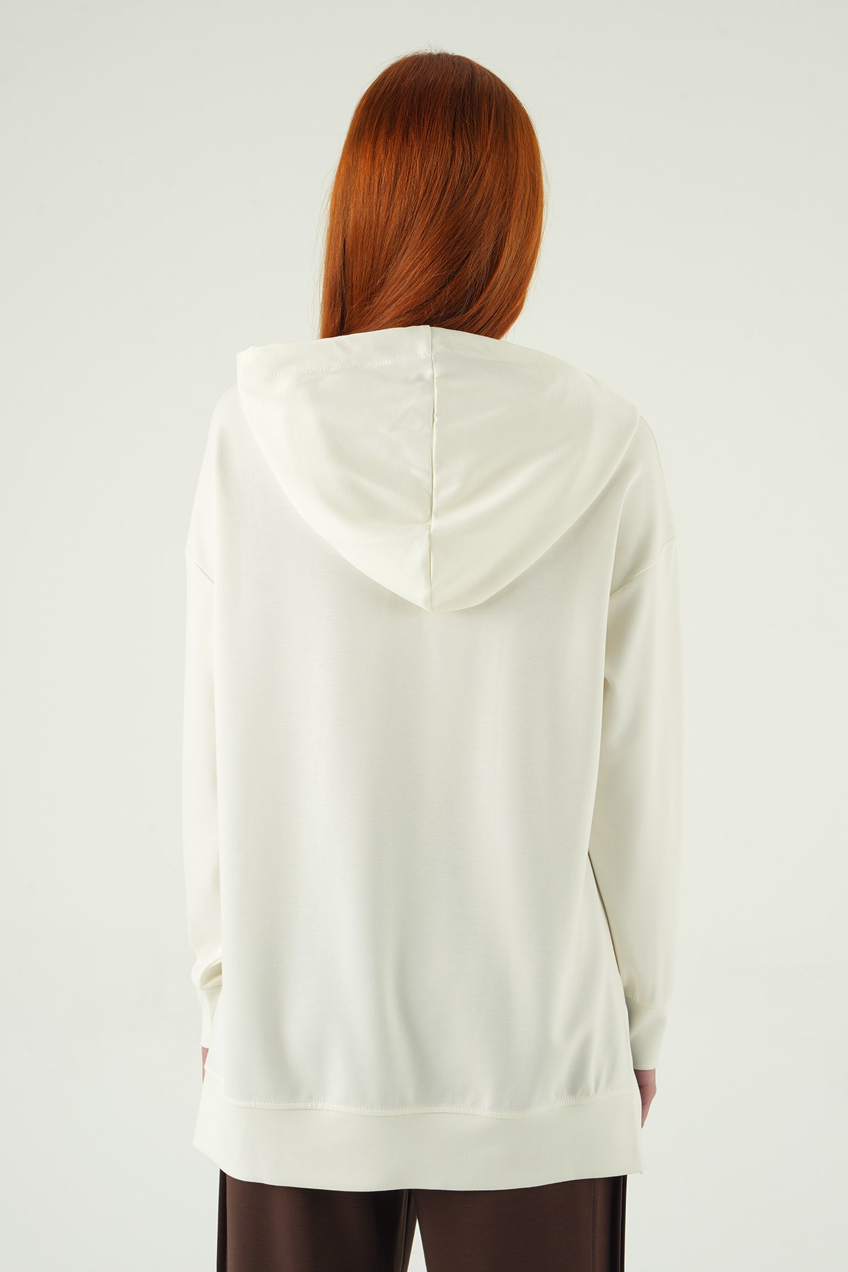 Kapüşonlu Tunik 8309A Ekru 5