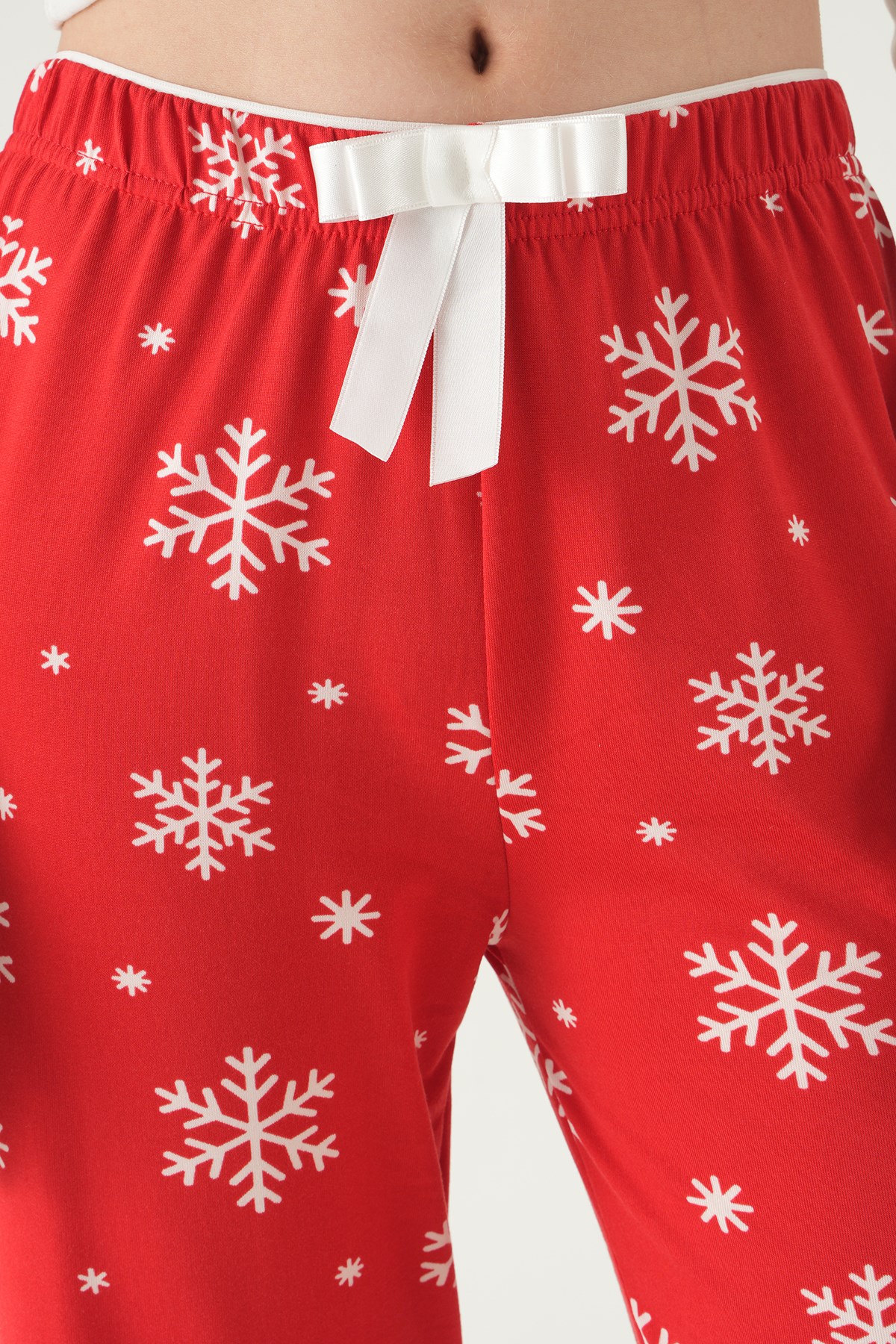 Kar Desen Pijama 4531 Kırmızı 4