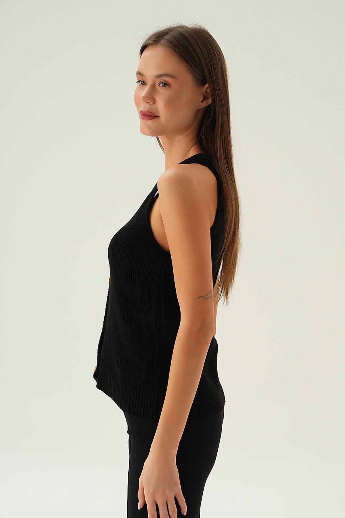 Triko Yelek 4530 Siyah 3