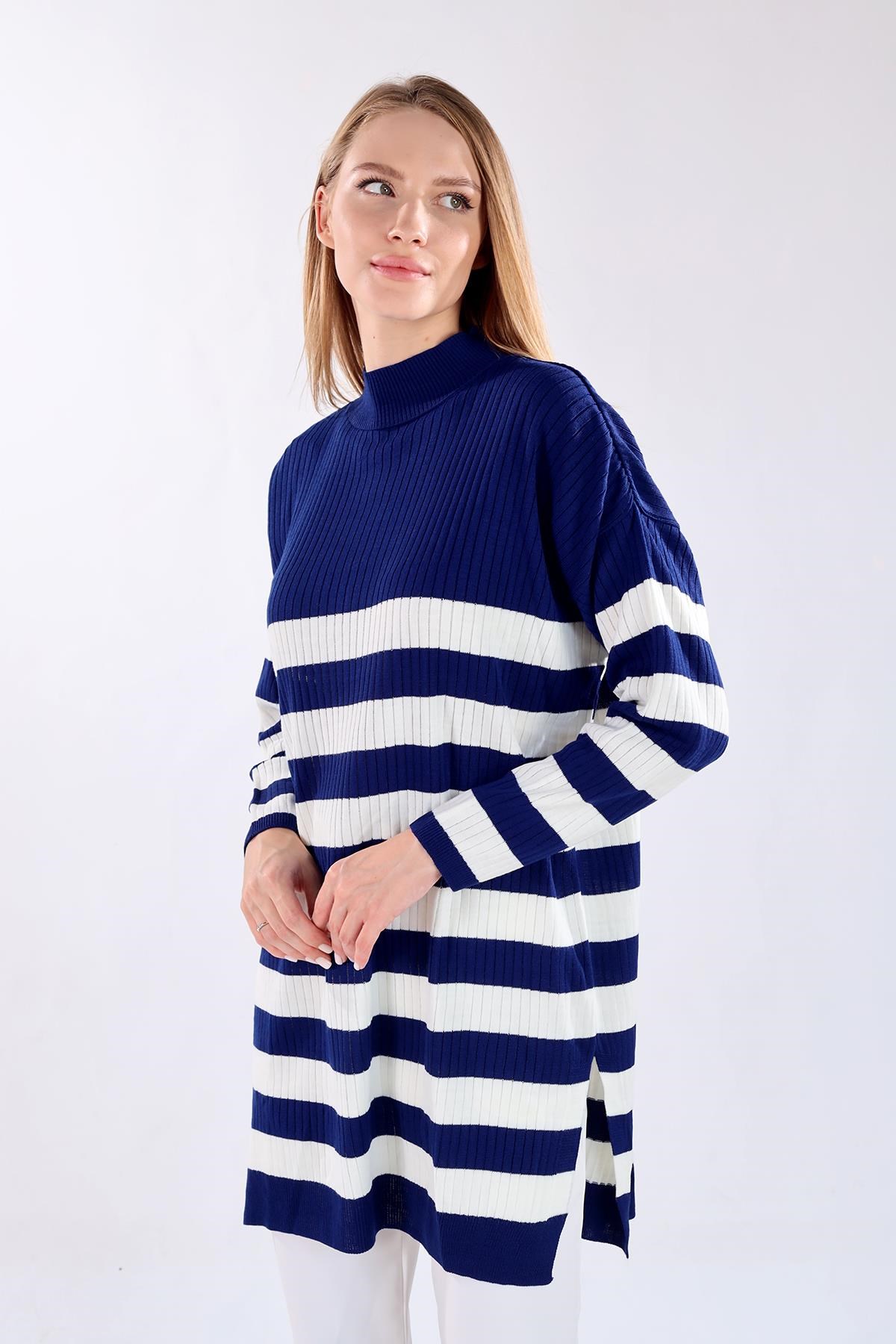 Çizgili Triko Tunik 5330 Laci