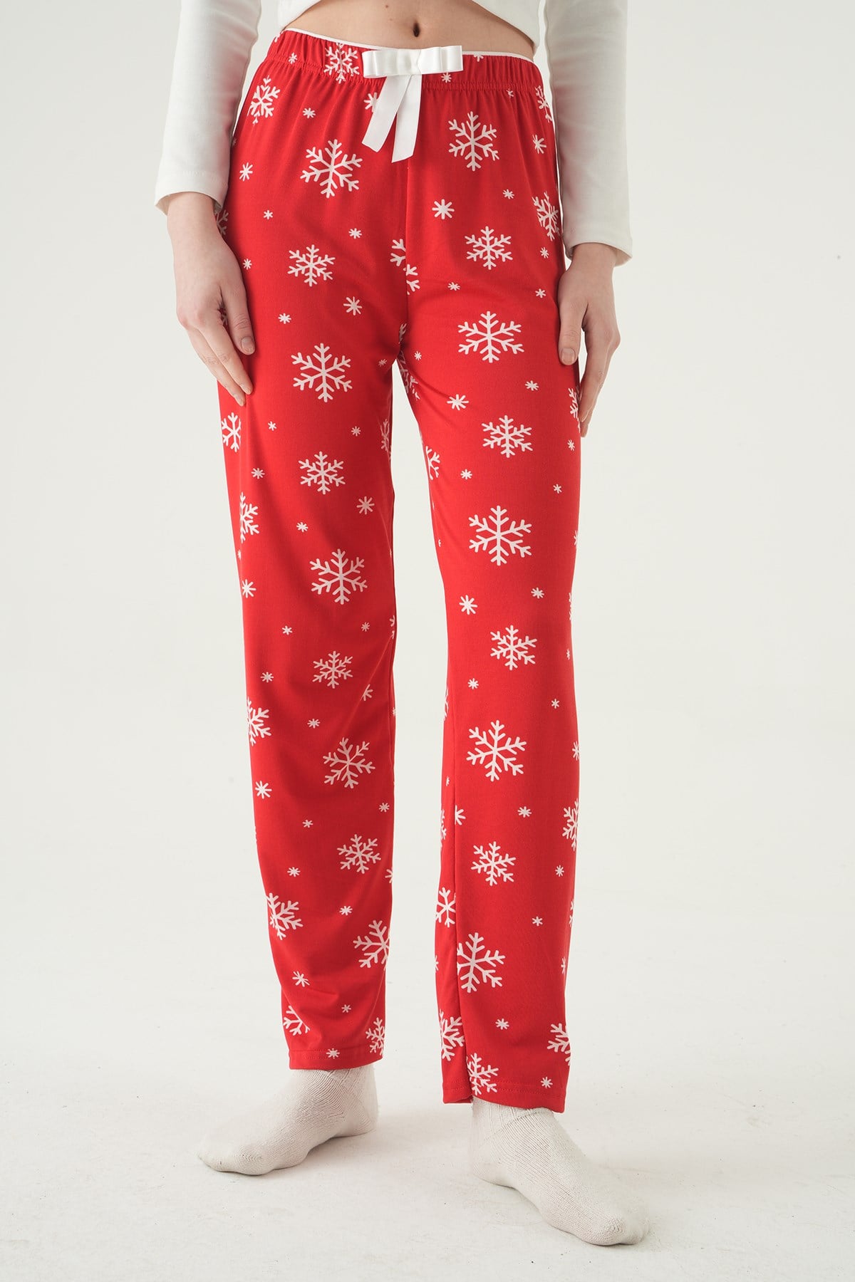 Kar Desen Pijama 4531 Kırmızı 2