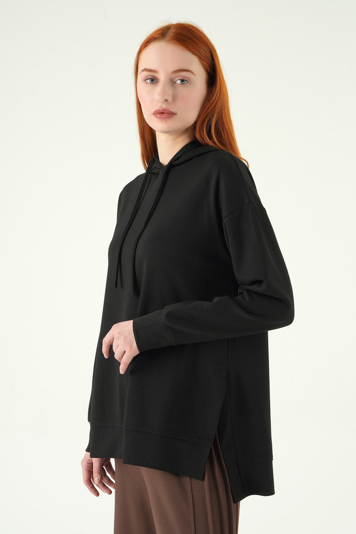 Kapüşonlu Tunik 8309A Siyah 2