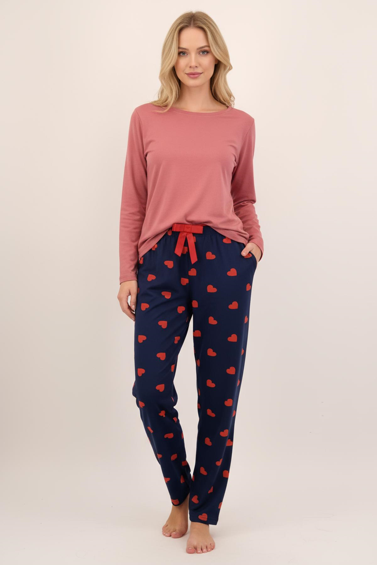 Kalp Desen Pijama 4530 Laci