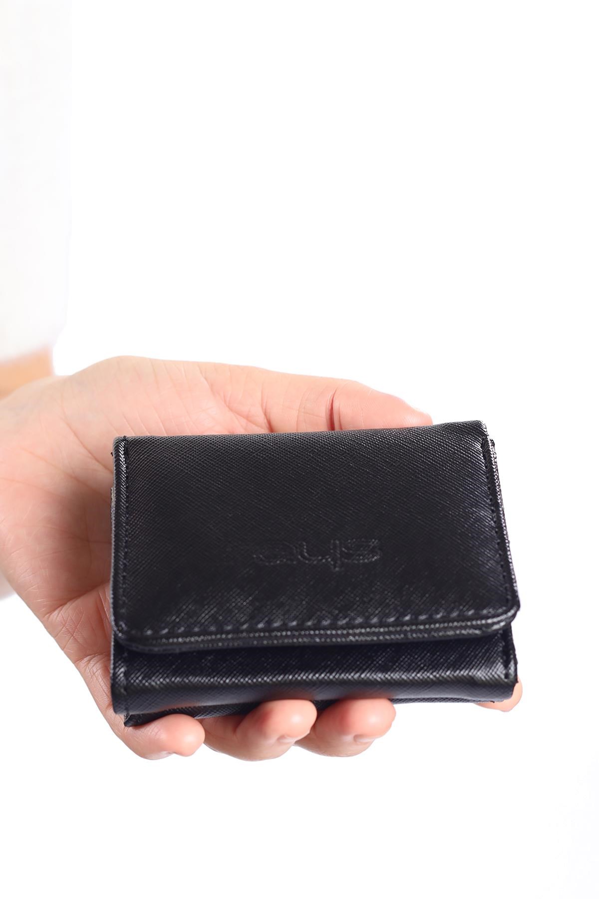 Siyah Klasik Mini Cüzdan 026 6