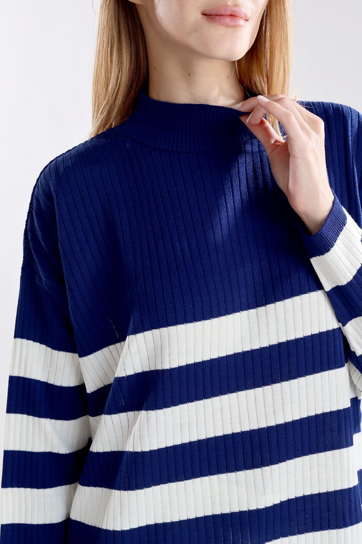 Çizgili Triko Tunik 5330 Laci 4