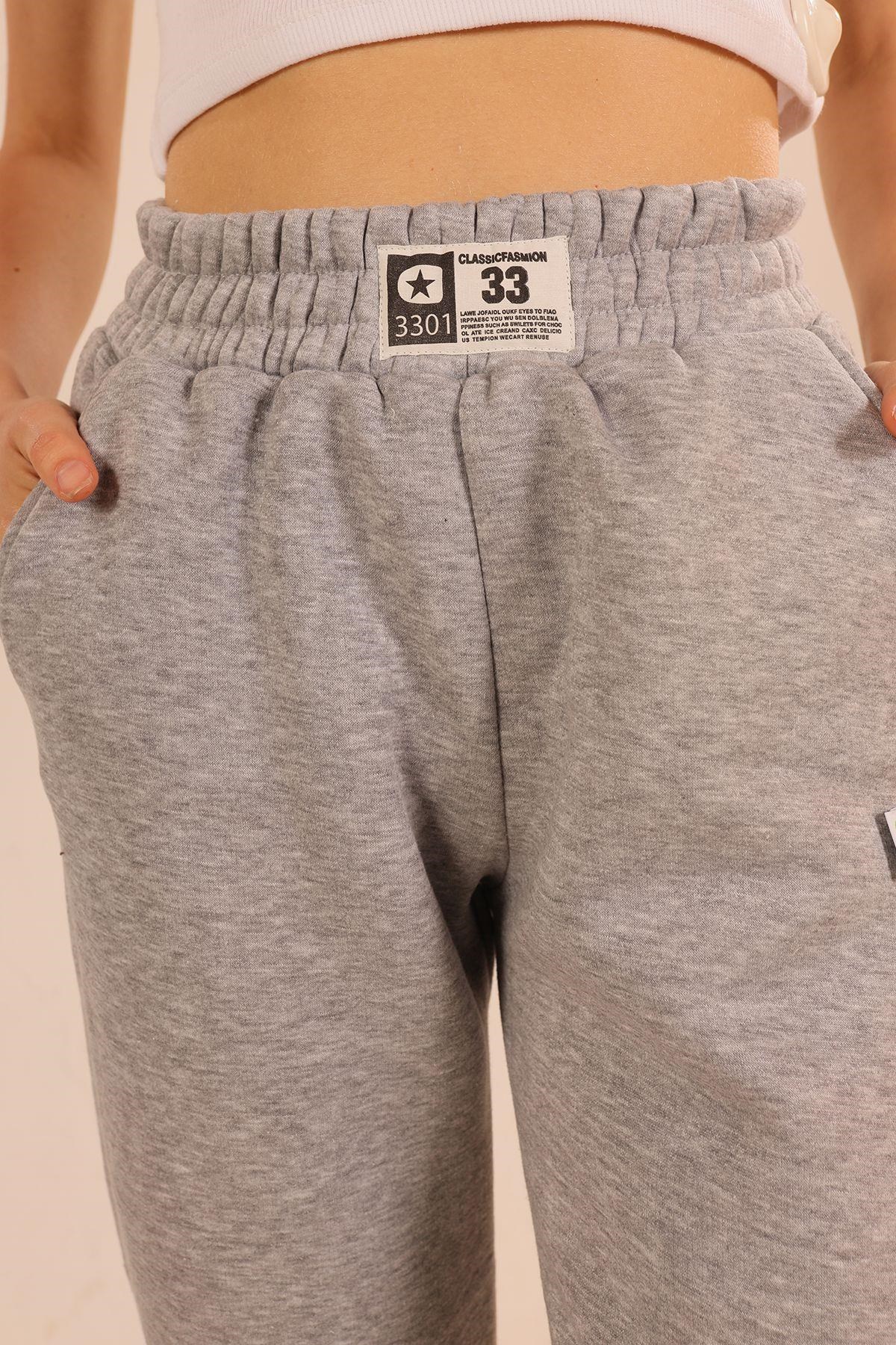 Gri Arma Detay Cepli Eşofman 3375 3