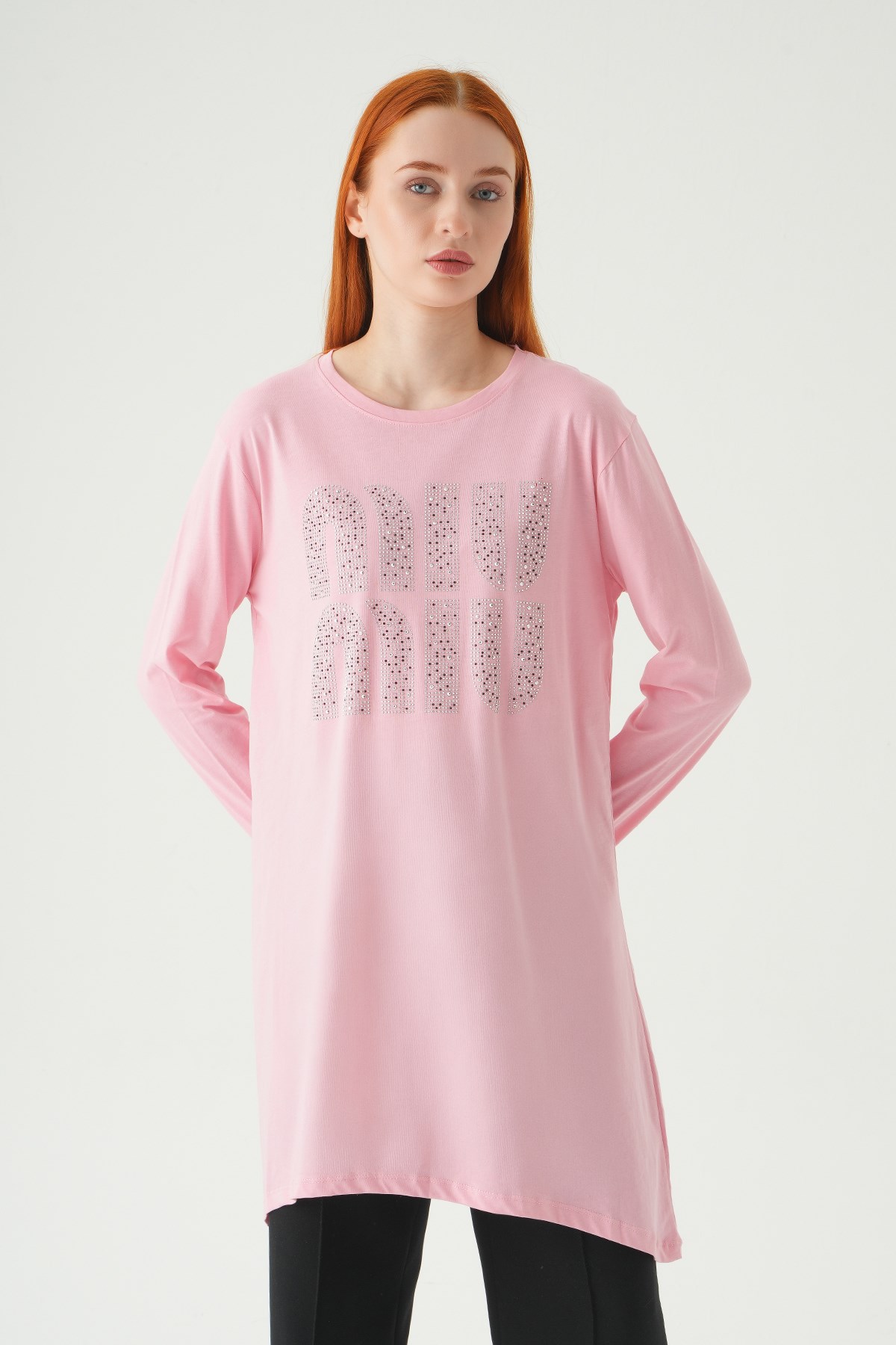 Mıu Baskılı Tunik 2146M Pembe