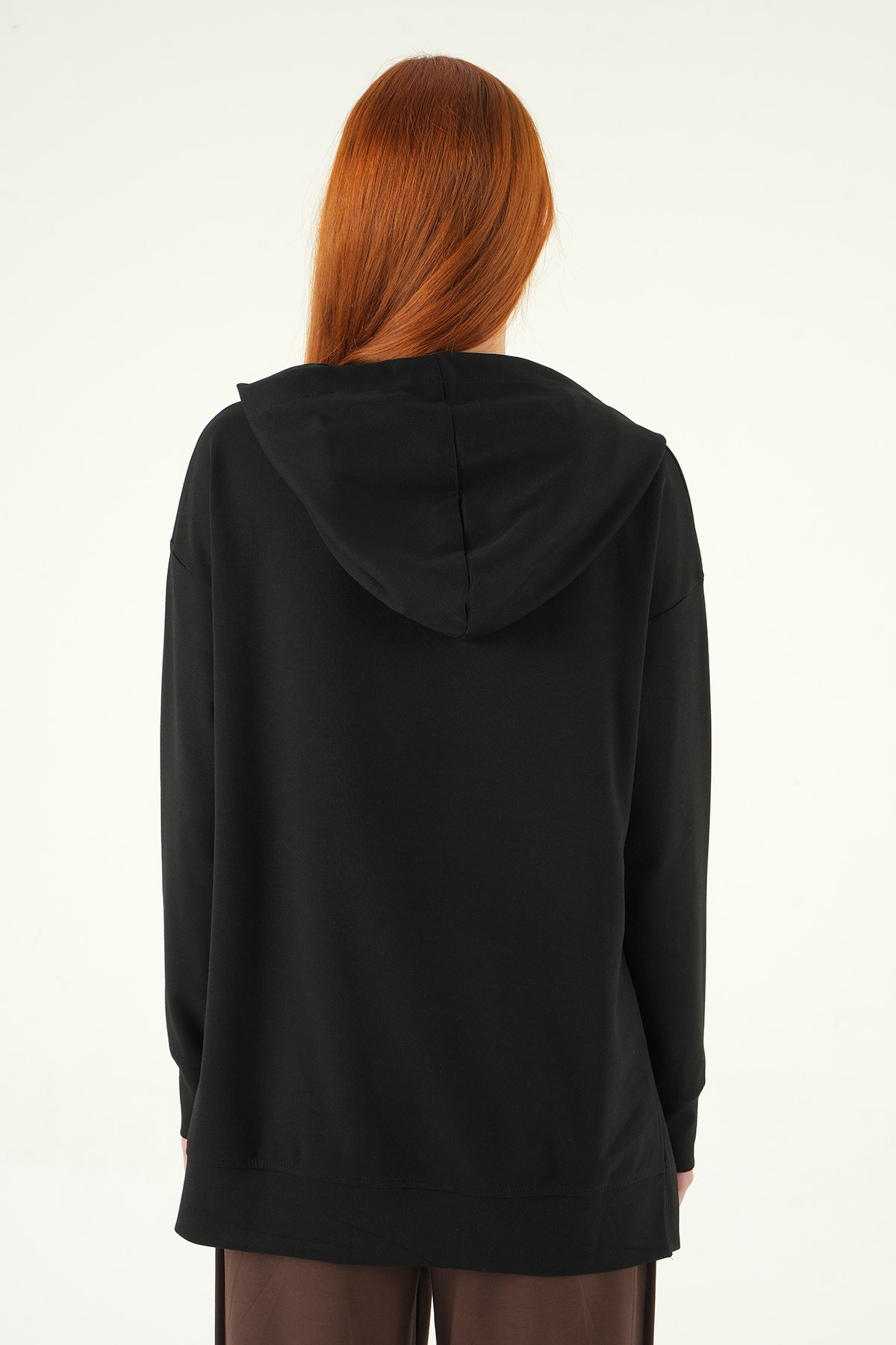 Kapüşonlu Tunik 8309A Siyah 5